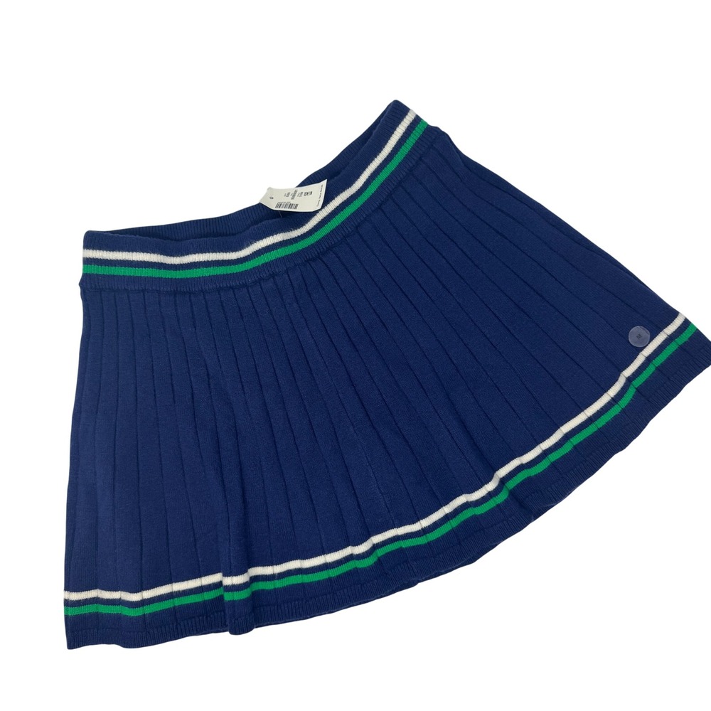 Aeropostale Skort Women Medium Navy Blue Pleated Knit NWT Preppy Tennis Skirt